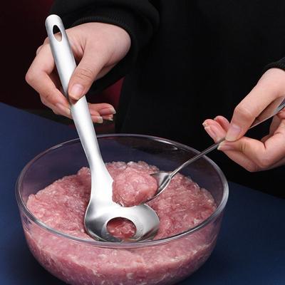 2/4/6 шт. Ложка для крокет, фрикадельки, форма из нержавеющей стали, инструменты для прессования мяса, антипригарные креативные кухонные принадлежности, ложка для фрикаделек