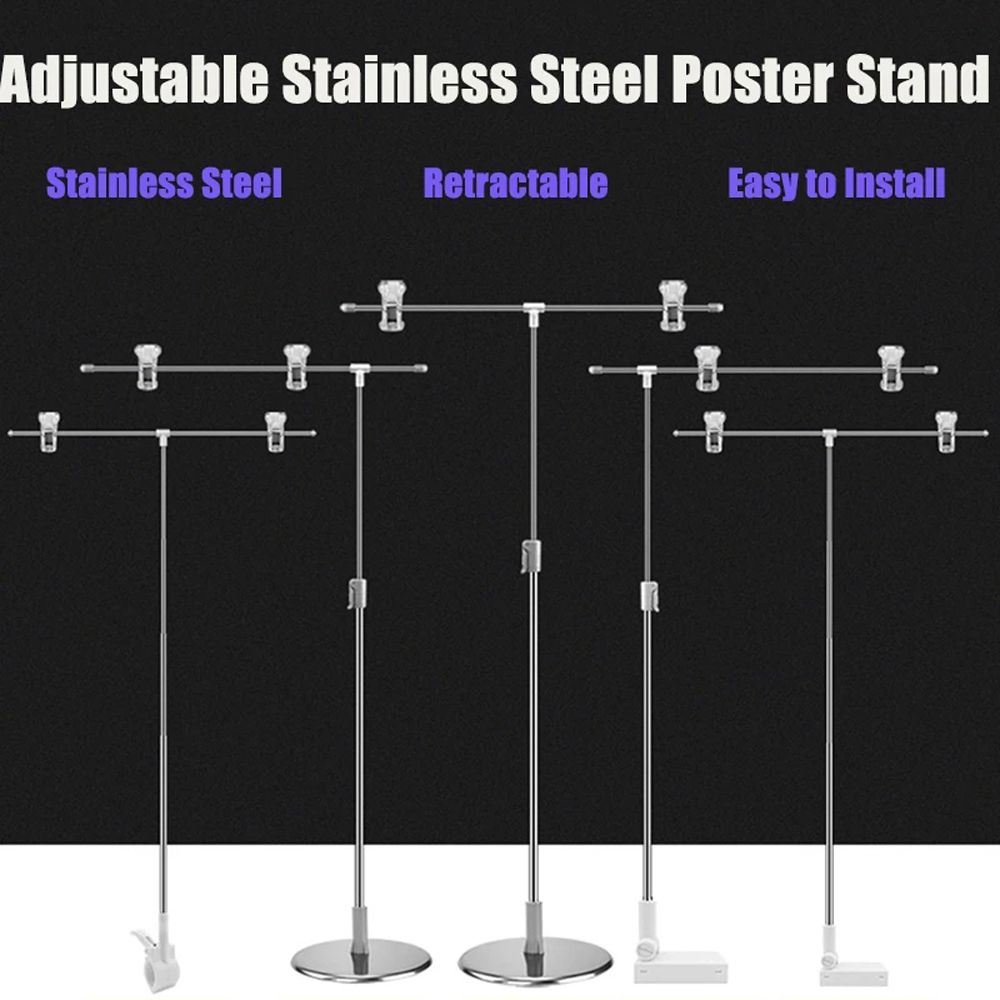 Desktop Backdrop Stand Adjustable Backdrop Stands Background Frame Support Background Stand T-Shape
