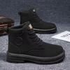 2024 Unisex High-Top British-Style Non-Slip Work Boots: Autumn/Winter Korean Version with Thick Soles
