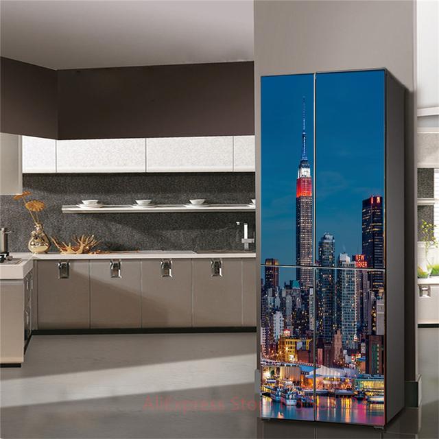 3D наклейка на холодильник, дверная крышка, красное вино, самоклеющаяся пленка, виниловая наклейка на дверь, крышку холодильника, обои, наклейки, ПВХ, искусство