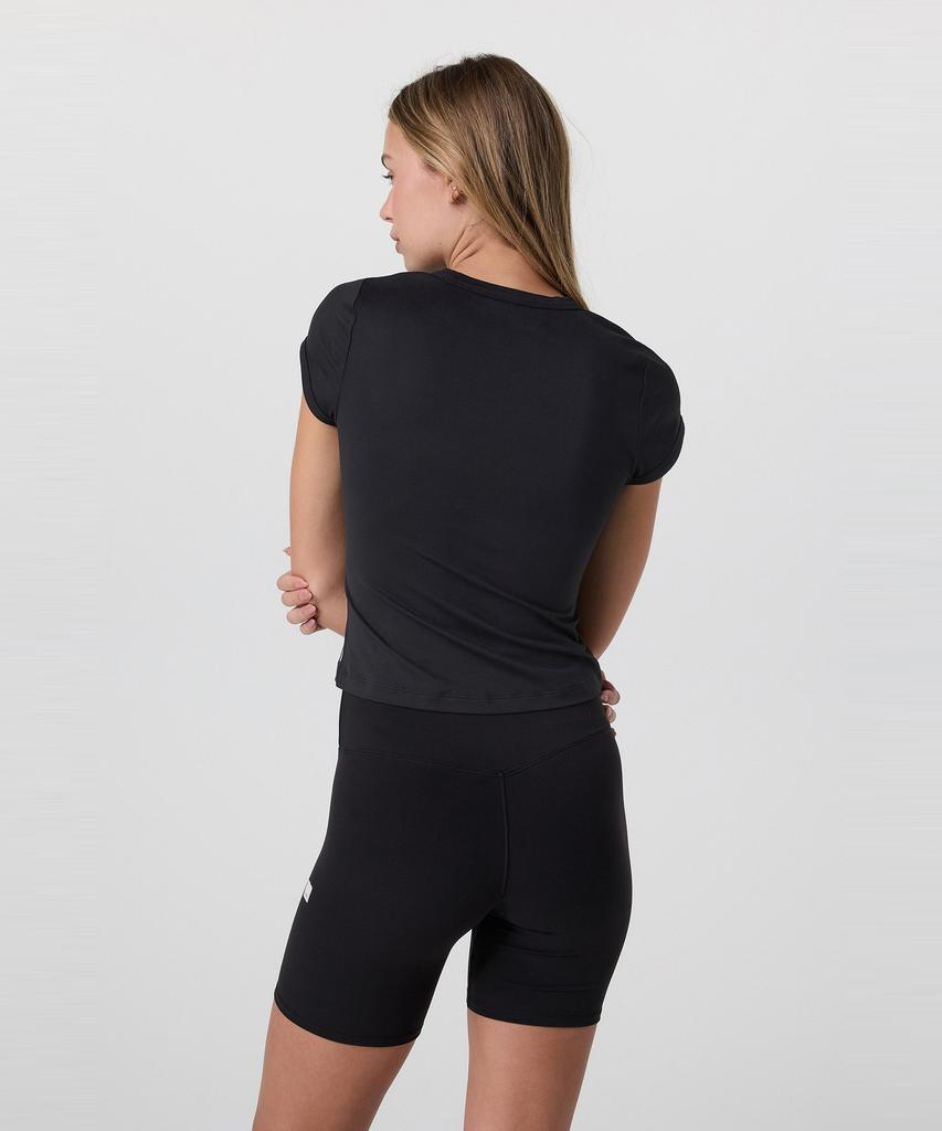 VUORI [Women'S] Short Sleeve Halo Baby Tee_Black Vr26121051