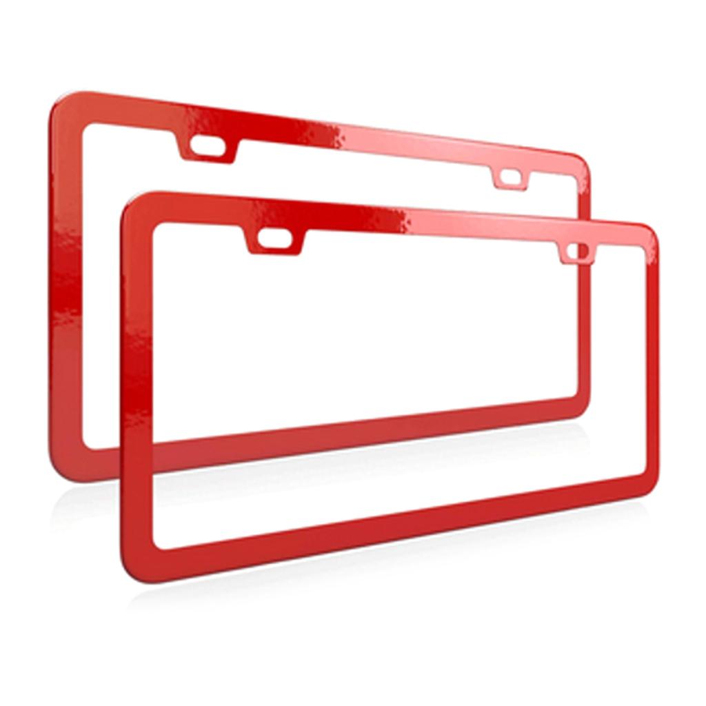 Рамки для номерных знаков, 2 шт., держатель без препятствий, нержавеющая сталь, передний монтажный комплект, автомобильный аксессуар