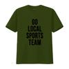 Womens Go Local Sports Team Generic T Shirt Black vintage Washed homme Breathable Top For Everyday Wear Stretched