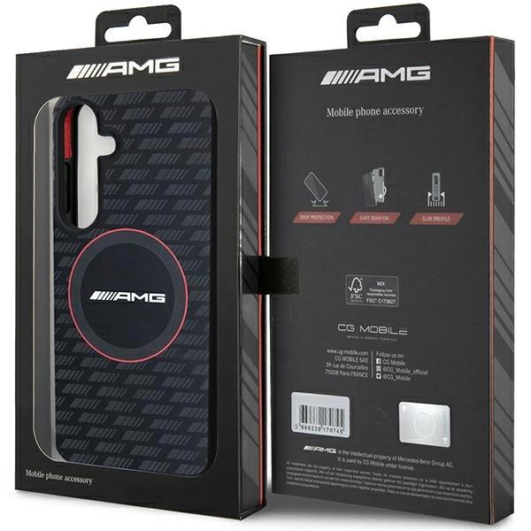 Amg Silicone Carbon Pattern Magsafe Case For Samsung Galaxy S24 - Black