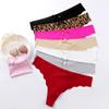 Ice Silk T Panties Seamless Thong Female Briefs Sexy Lingerie Solid Color Low Waist Bikini Underwear One Piece Women's Triangle Panties
