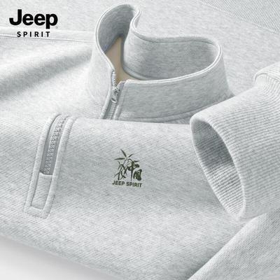 JEEP SPIRIT Мужской свитшот на флисовой подкладке Осень/Зима 2025