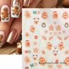 Милые рождественские наклейки-слайдеры для DIY маникюра - Пряничный человечек, Санта, Кошка, Елка, Колокольчик - Наклейки для праздничного маникюра