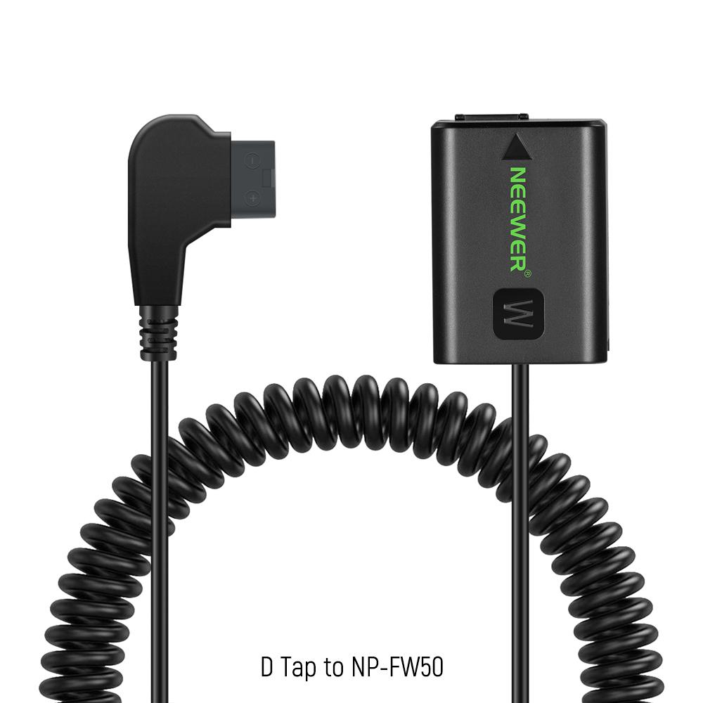 NEEWER D Tap to LP-E6NH Dummy Battery with Cable for V Mount Battery Stable Continuous Power Supply for Canon EOS R5 C R6 Series