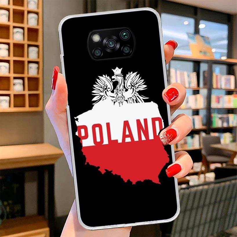 Poland Flag Cover Phone Case For Xiaomi Poco F7 Ultra X7 X6 X5 Pro M7 Redmi 15C 15 13C 13 12C 12 10C 10 9A 9C 9T 9 Shell Poco X7