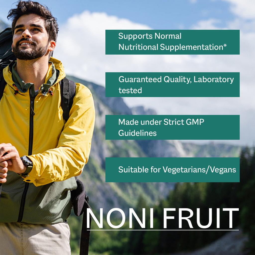 GREVIP Noni Fruit Extract Capsules, 6000 mg per serving, easily absorbed, suitable for adults.