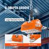 Magnetic Lifter, 1320 lbs/600kg Pulling Capacity, 2.5 Safety Factor, Neodymium & Steel, Lifting Magnet with Release, Permanent Lift Magnets, Heavy