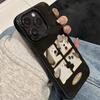 Продвинутый Креативный Милый Ретро Собака Черный Чехол Для Телефона Для IPhone 17 16 15 Plus 14 13 12 11 Pro Max Y2K Гибкий Защитный Внутренний Чехол