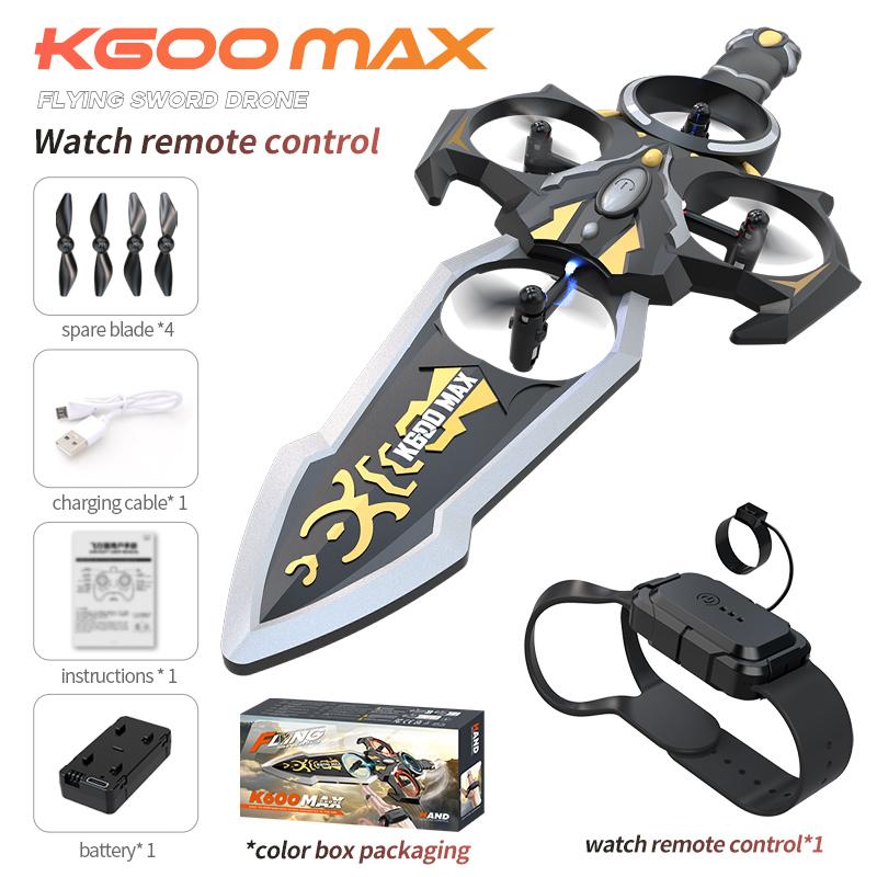 New Flying Sword Drone K600 Max Watch Remote Control Gravity Sensing RC Quadcopter Kids Outdoor Toy Gift 2026 New