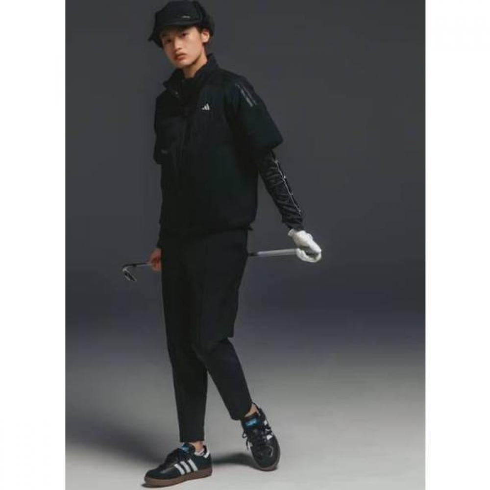 AdidaS Golf 24fw Women S Down Short Sleeve Anorak Im7195 Black