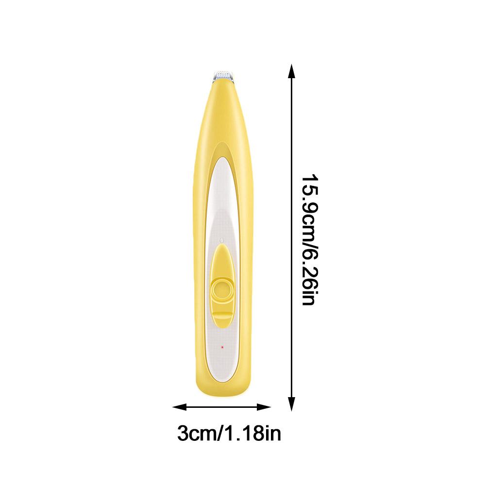 Электрический триммер для груминга домашних кошек со светодиодной подсветкой, водонепроницаемый триммер для шерсти на лапах питомца, низкий уровень шума, бритва для морды, лап, ушей, бедер и подушечек лап кошек и собак