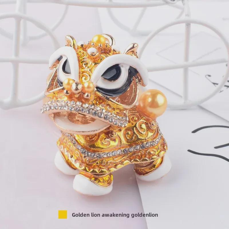 Chinese Lion Dance Cartoon Keychain Pendant