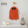 Multipurpose Toy Storage Bag Halloween Ghost Candy for Kids, Cute Fabric Treat or Trick Bucket Tote with Handle, Spooky Snack Goodie Bags Party