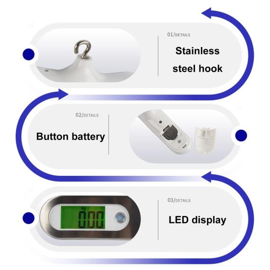 Весы для стрельбы из лука, цифровые весы, высокоточные ручные весы для измерения силы натяжения лука со светодиодным дисплеем до 110 фунтов