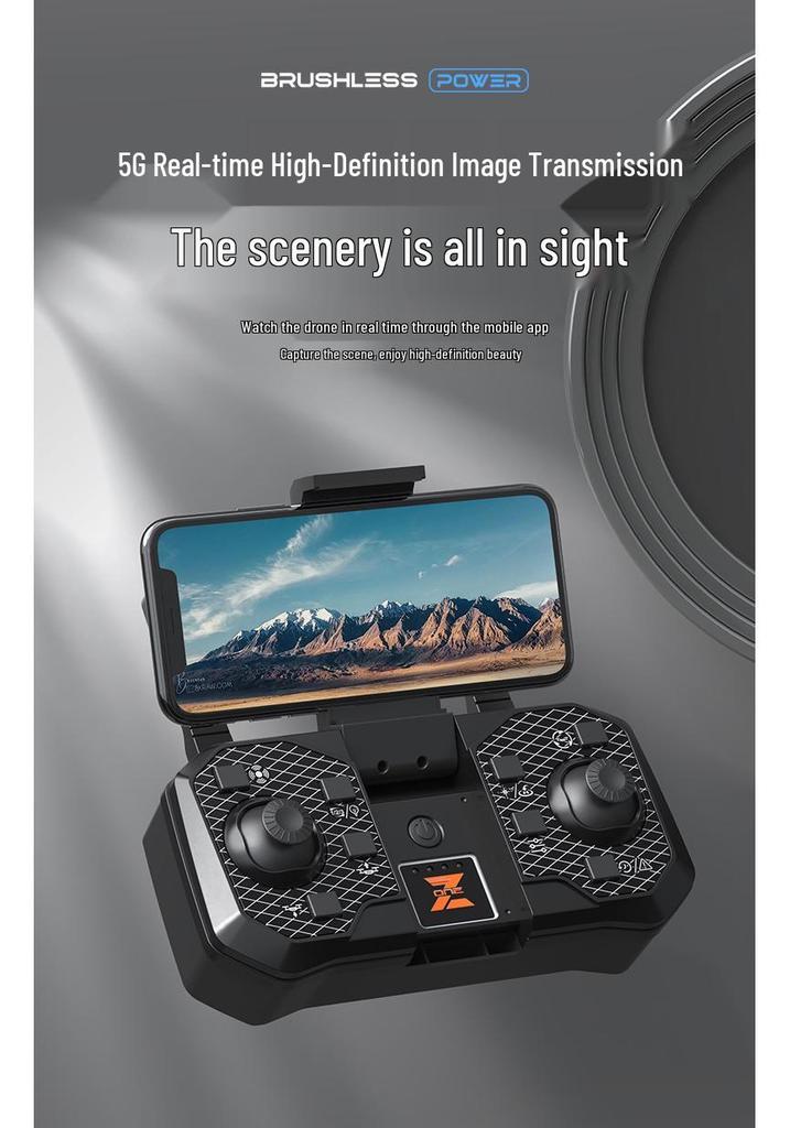 H16 Obstacle Avoidance Drone with 150° Adjustable Camera, Brushless Motors, Night Vision & Optical Flow for Aerial Photography.
