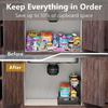 Under Sink Organizer 2 Tier Slide Out Kitchen Cabinet Organizer Sturdy Metal Bathroom Storage Shelf