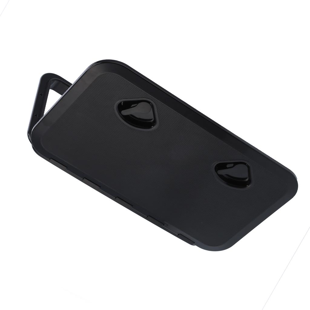 Deck Access Hatch Inspection Cover Ultraviolet Resistant with Lock for Marine Boat Black 24x14in