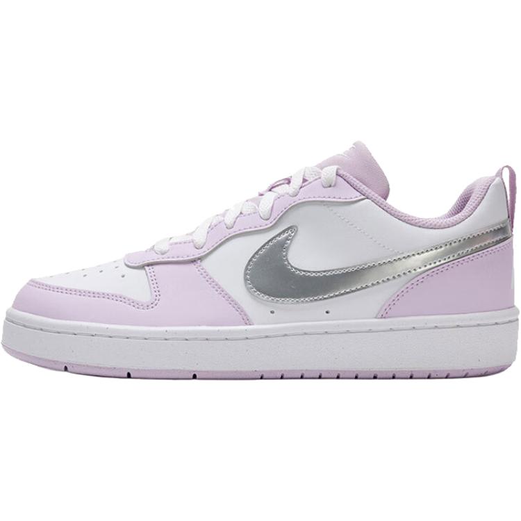 Nike Кроссовки Court Borough Low top Детские для скейтбординга Фиолетовый Белый Унисекс IH0407-530