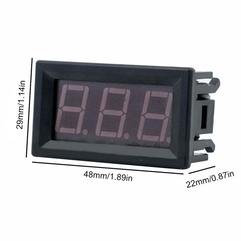 DC4.5V-30V Voltage Meter LED Display 0.56 Inch Mini Voltage Tester Volt Instrument Tool for 6V 12V Electromobile Motorcycle Car