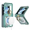 Подходит для чехла для мобильного телефона Samsung Flip5, чехол с полной защитой экрана, подушкой безопасности, беспроводной зарядкой, защитным кольцом для шарнира Flip5