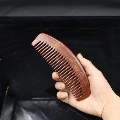 FLZX Carved Sandalwood Hair Comb