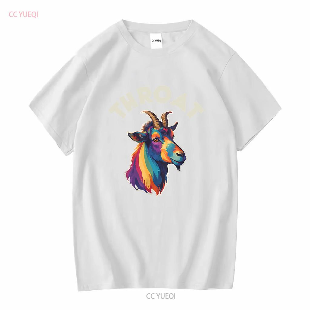 NEW LIMITED Funny Throat Goat Adult Humor Design Best Idea T Shirt S 3XL vintage Washed Stylish Versatile Breathable Soft