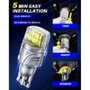 AUTOONE LED Reverse Back Up Light Bulbs 921 912 W16W T15 906 Super White