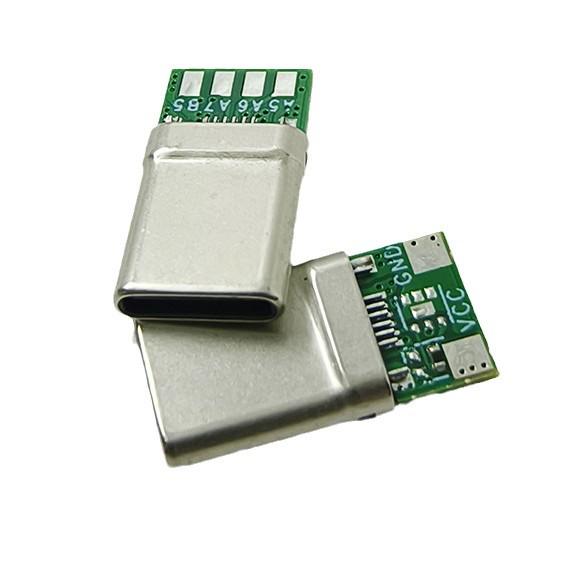 Разъем Type-C 6P Папа/Мама A5B5A6A7 PD Штекер CC1 CC2 Контакты для Быстрой Зарядки и Передачи Данных