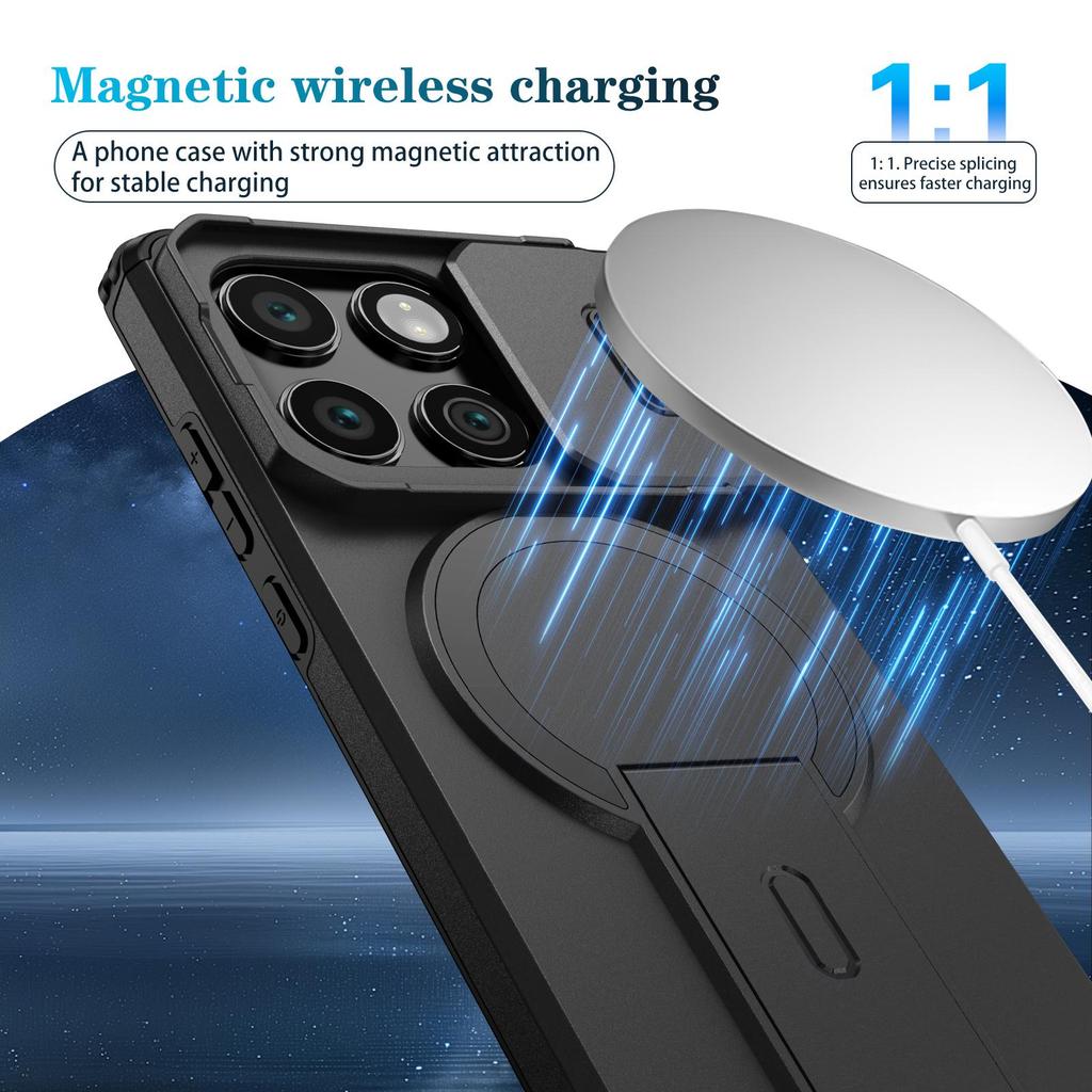 Phone Case with Sliding Camera Cover for Motorola Edge (2025),Heavy Duty Shockproof Rugged Protective Case