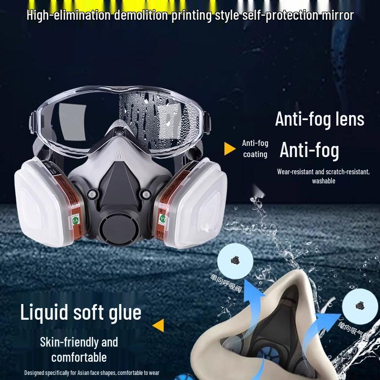 Anti-Toxic Respirator Mask for Paint, Formaldehyde & Dust Protection