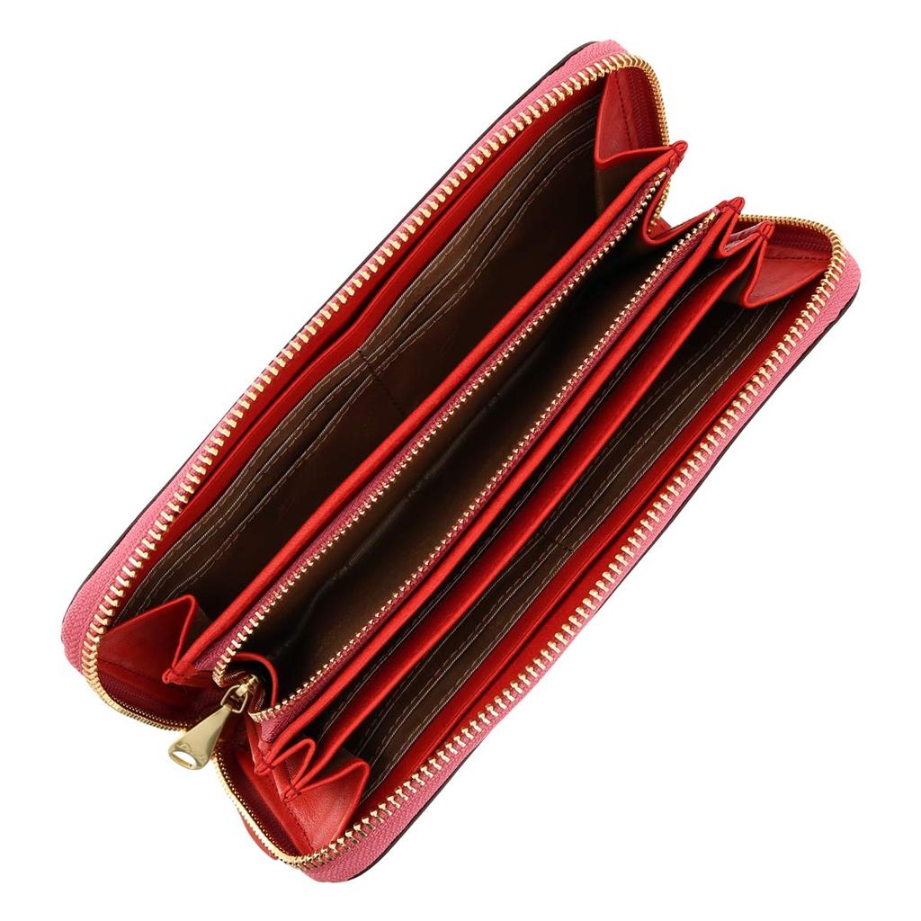 Long Wallet with Coin Purse Round Zipper Type Genuine Leather Grosso Navy [Dakota] Women's DA-36463-60