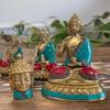 Brass Buddha Statue Hands Down 11.5 cm