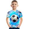 Футболка для детей Футболка с принтом 3D Футболка для мальчиков Повседневные футболки с коротким рукавом Футболки для уличного футбола для девочек и мальчиков Спортивные футболки Chico Camiseta