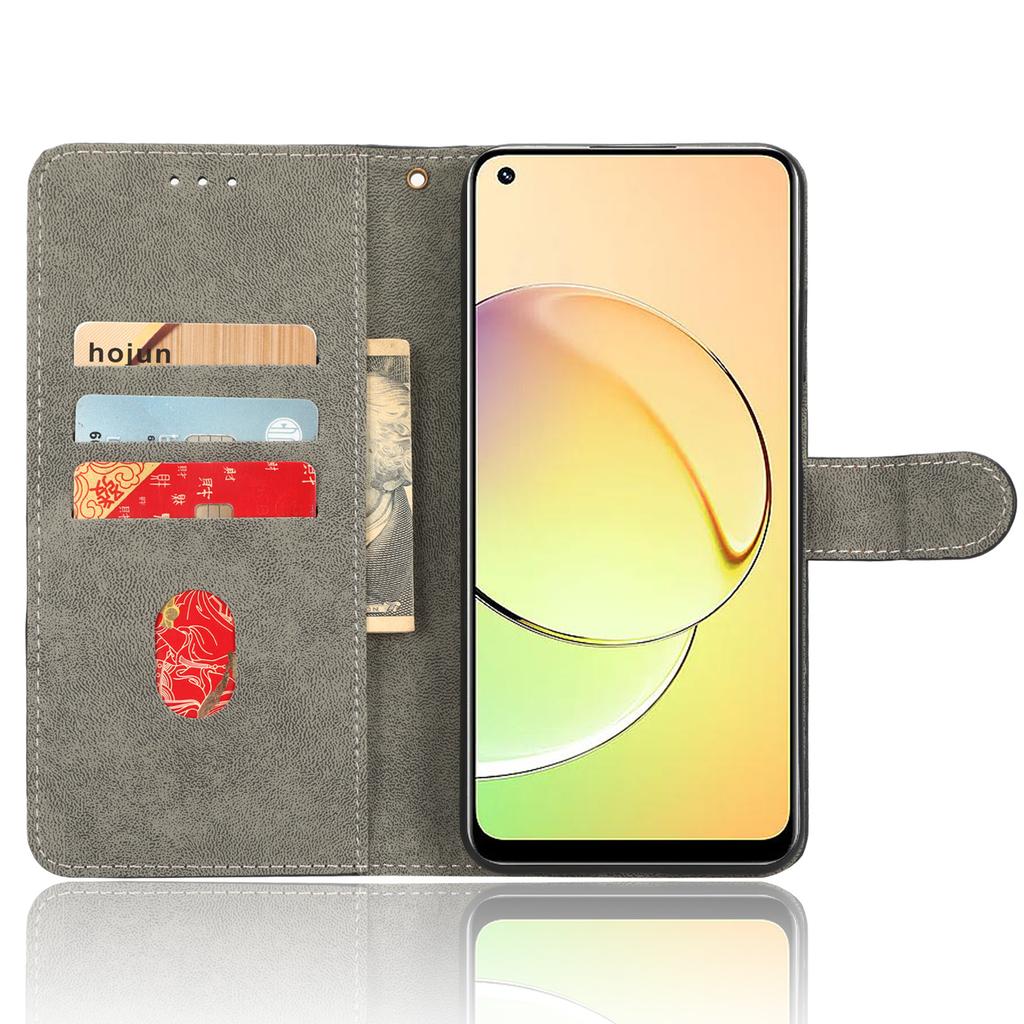 RFID Blocking Anti-scratch Phone Case For Realme 10 4G,Anti-fall Magnetic PU Leather Phone Cover with Wallet Stand