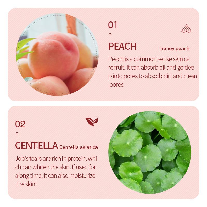 Cucumber and Peach Bubble Mask Mud Deep Cleansing Pores Anti-Wrinkle Mask Skin Care Products