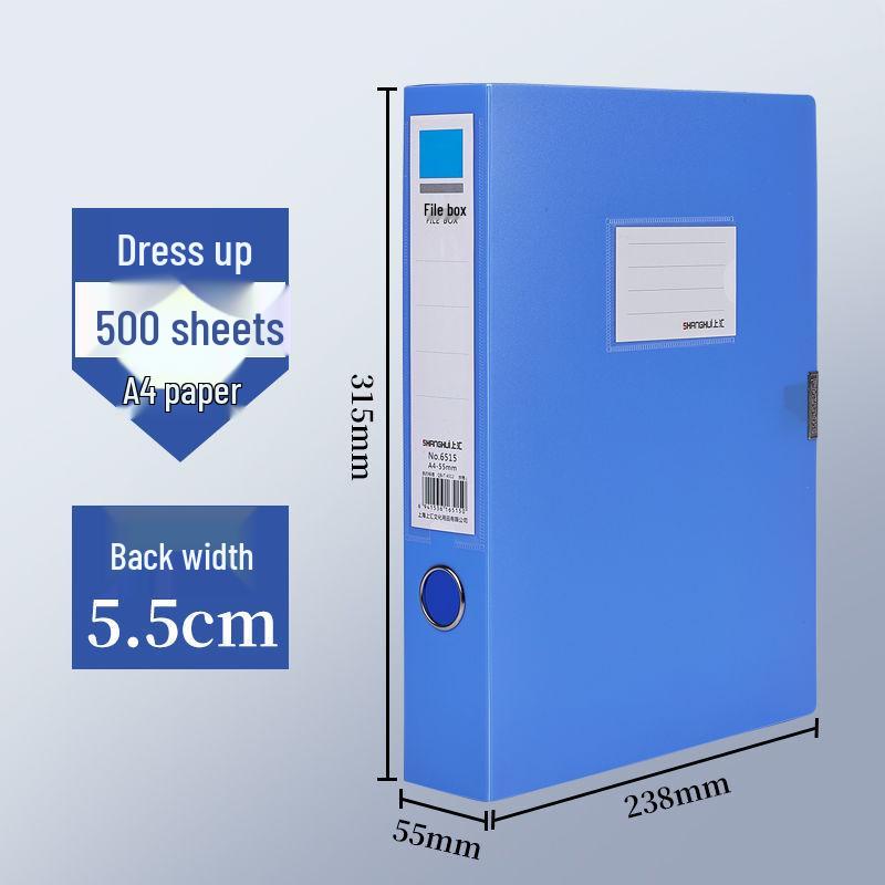 Коробка для хранения документов формата А4 - Утолщенная пластиковая папка для счетов и договоров