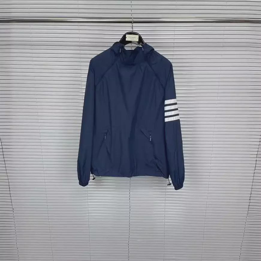 TB Tom Летняя унисекс легкая солнцезащитная куртка с капюшоном