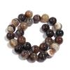 Dark Coffee Brown Stripe Agate Spacer Beads 4-12mm Loose Beads for Jewelry Making Accessories DIY