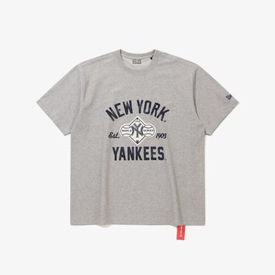 New Era Нью-Йорк Янкиз 1958 Футболка Heather Grey 15147502