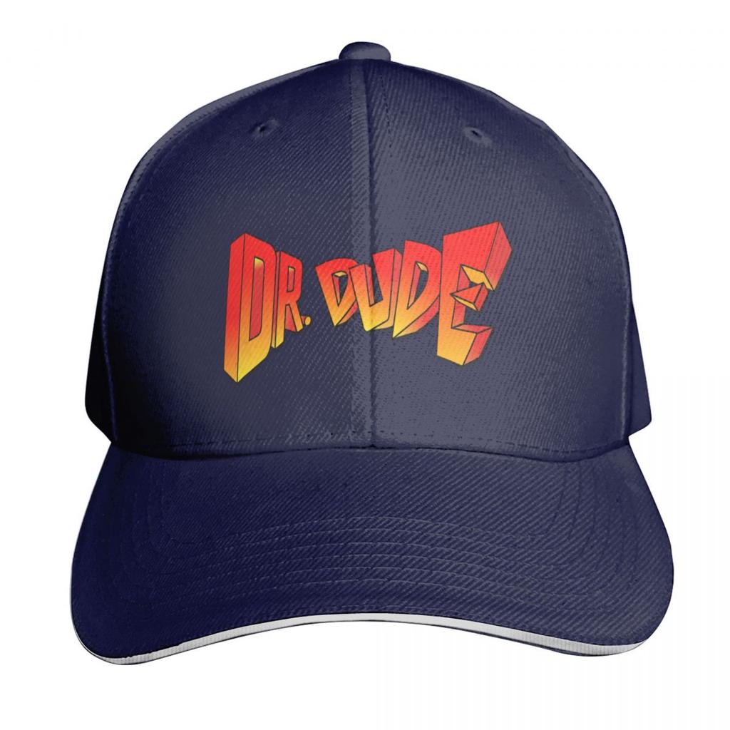 Dr Dude Baseball Cap Six Panel Structured Crown Sun Protection Upf 50 Breathable Mesh Back