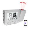 Projection Alarm Clock for Bedroom with Thermometer Hygrometer Digital  Ceiling Clock Dimmable LED Display with USB Charger