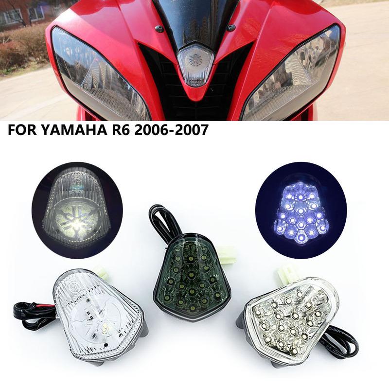 Светодиодный габаритный огонь переднего центра для мотоцикла для Yamaha YZF R6 2006-2007