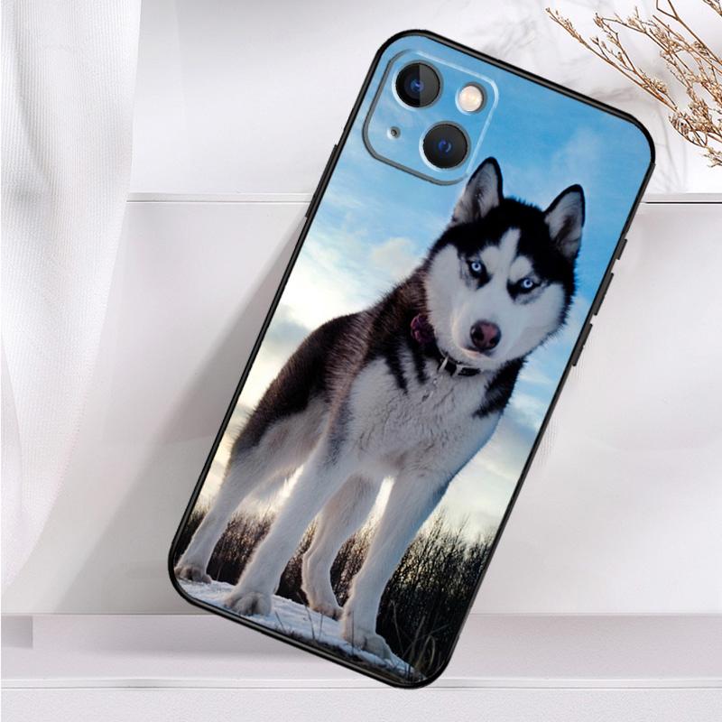 Animal Husky Puppy Case For iPhone 14 13 12 11 16 15 Pro Max Mini Cover X XR XS 8 7 14 16 15 Plus Accessories