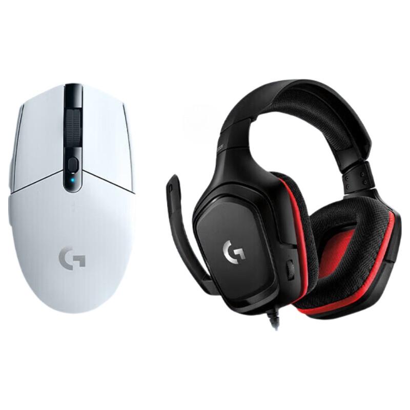 Logitech Комплект: Игровая проводная гарнитура G331 и беспроводная мышь G304
