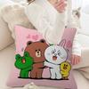 LLines Friends Pillow Cushion Cover Pillowcase Living Room Sofa Home Decor Customized
