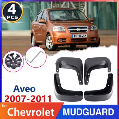 Автомобильные брызговики Колесные арки для Chevrolet Aveo Седан Saloon T250 2007~2011 2008 2009 2010 Аксессуары Автотовары Брызговики Подкрылки